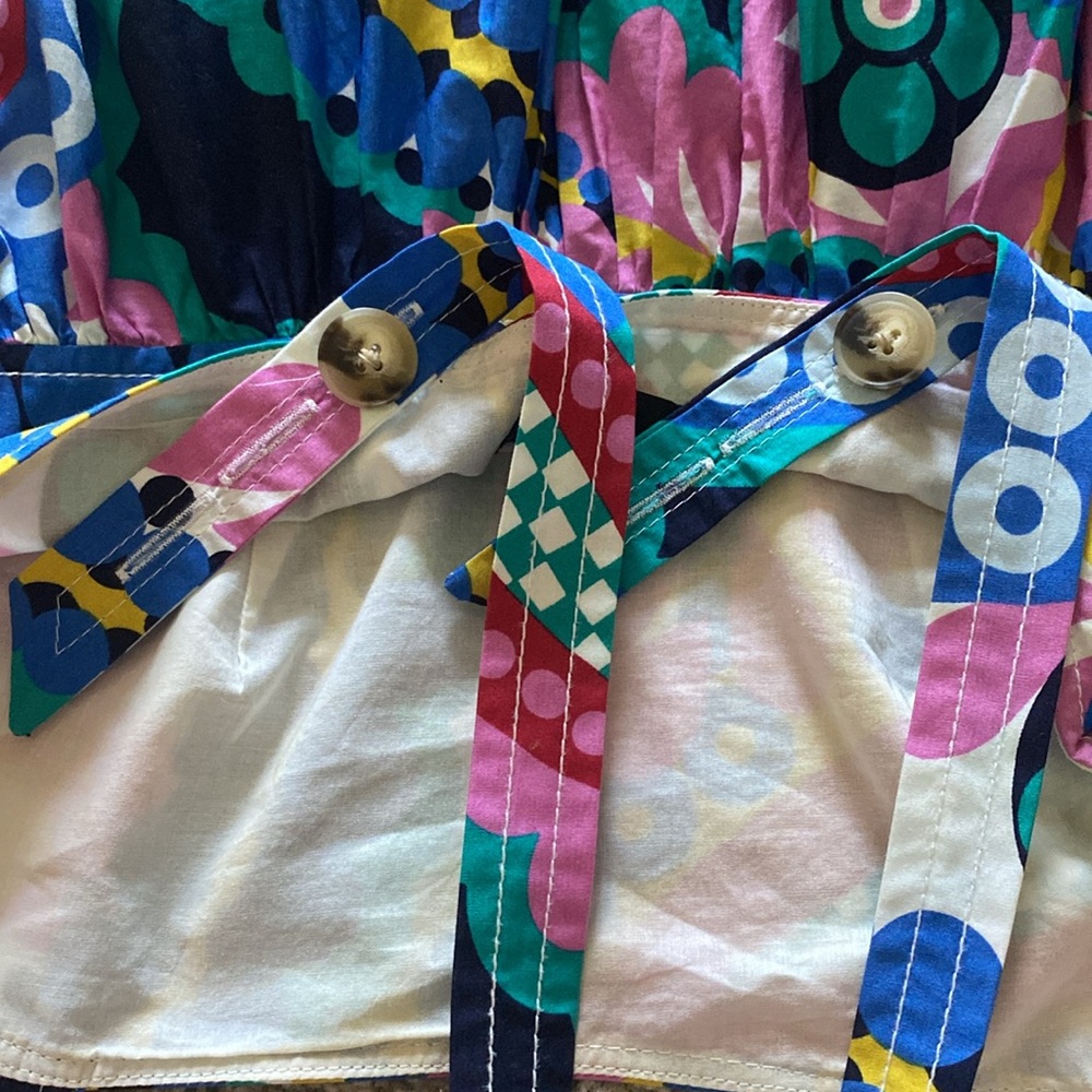 J. Crew Sz 0 Kaleidoscope Apron Maxi Dress - Picture 8 of 8